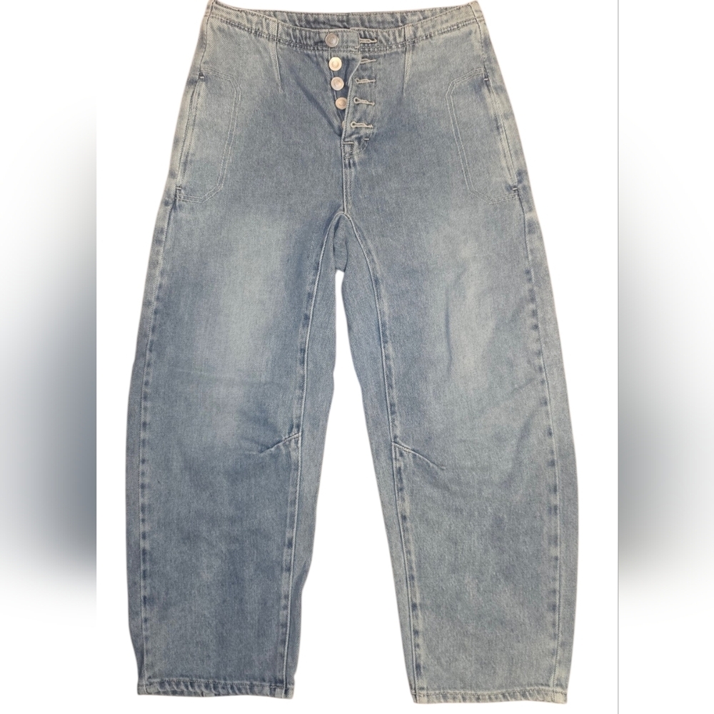 Miou Muse Barrel Leg Jean Size S